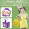 6Pcs Easter Non-woven Bags with Handle, Happy Easter Gift Bags for Kids, Treat Bags Rabbit Bunny, Reusable Easter Goodie Bags-Waterproof